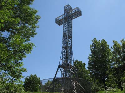 Cross at top of Mount Royal in Montreal