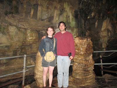 Rick and Gwen in Howe Caverns